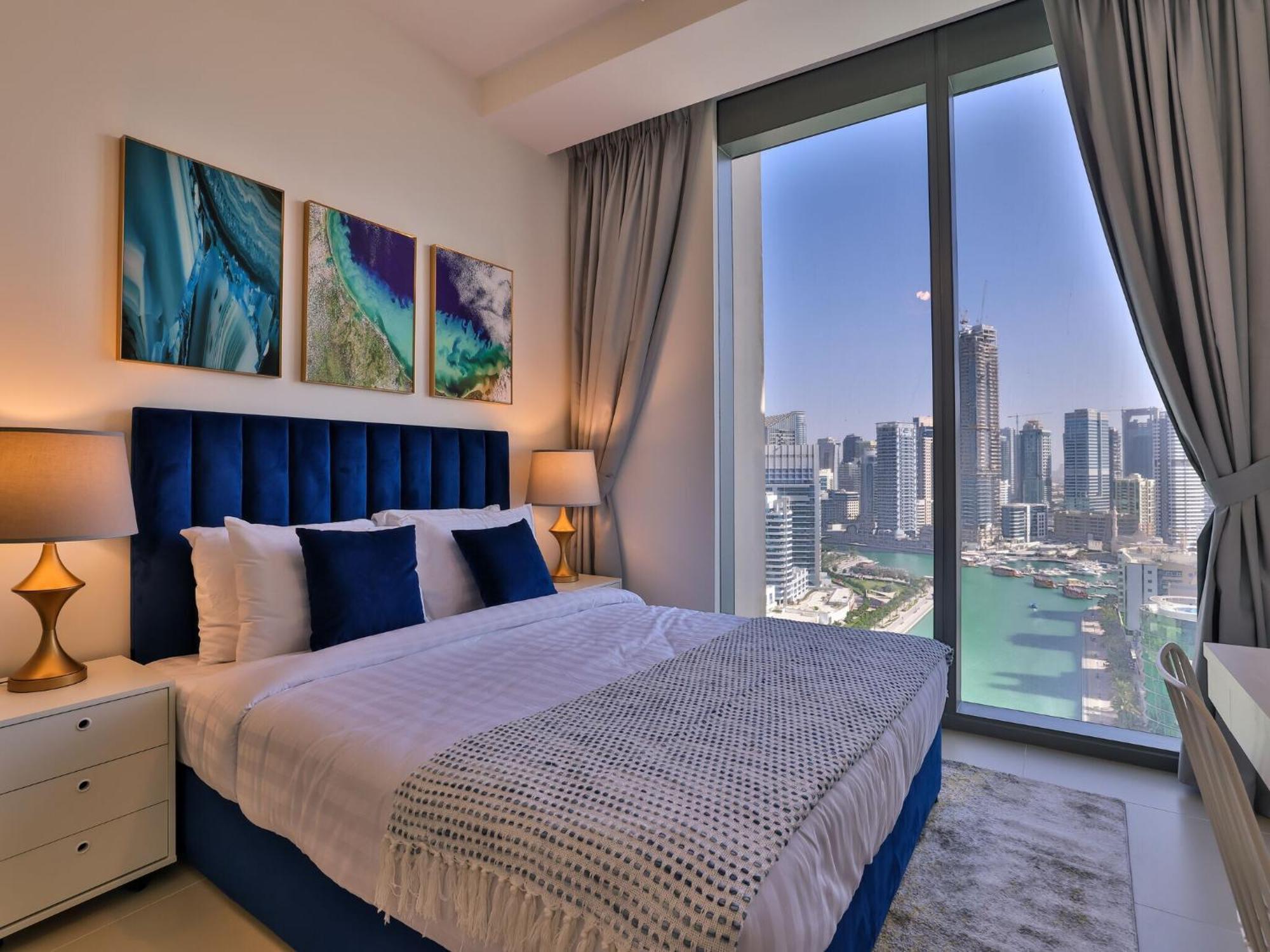 Luxurious Apartments Dubai Marina Views Pool Gym By Sojo Stay المظهر الخارجي الصورة